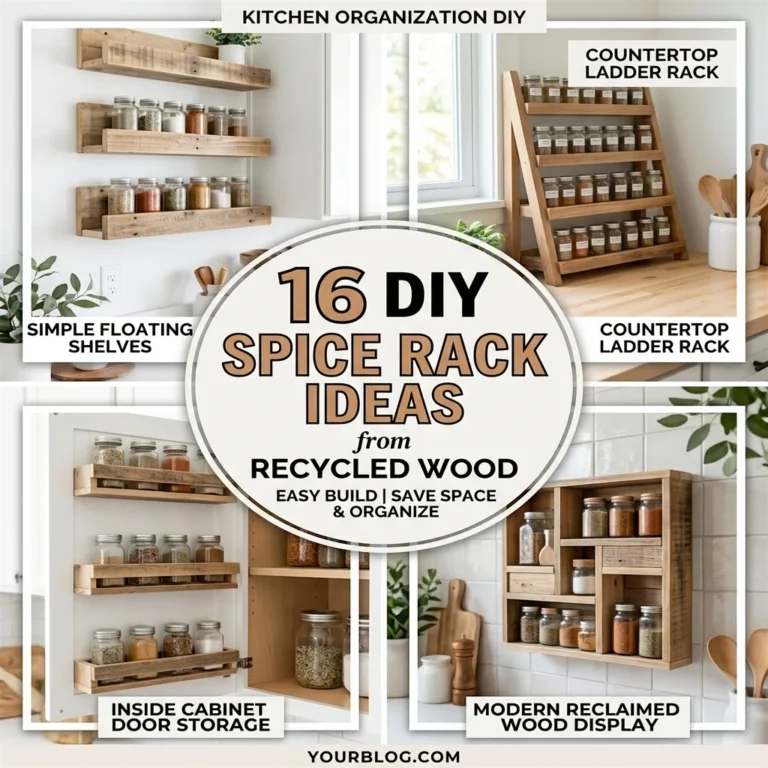 16 DIY Spice Rack Ideas from Recycled Wood Easy Build