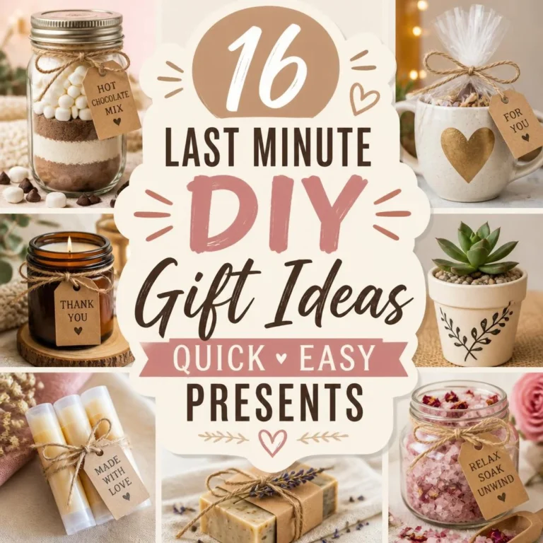 16 Last Minute DIY Gift Ideas Quick Easy Presents