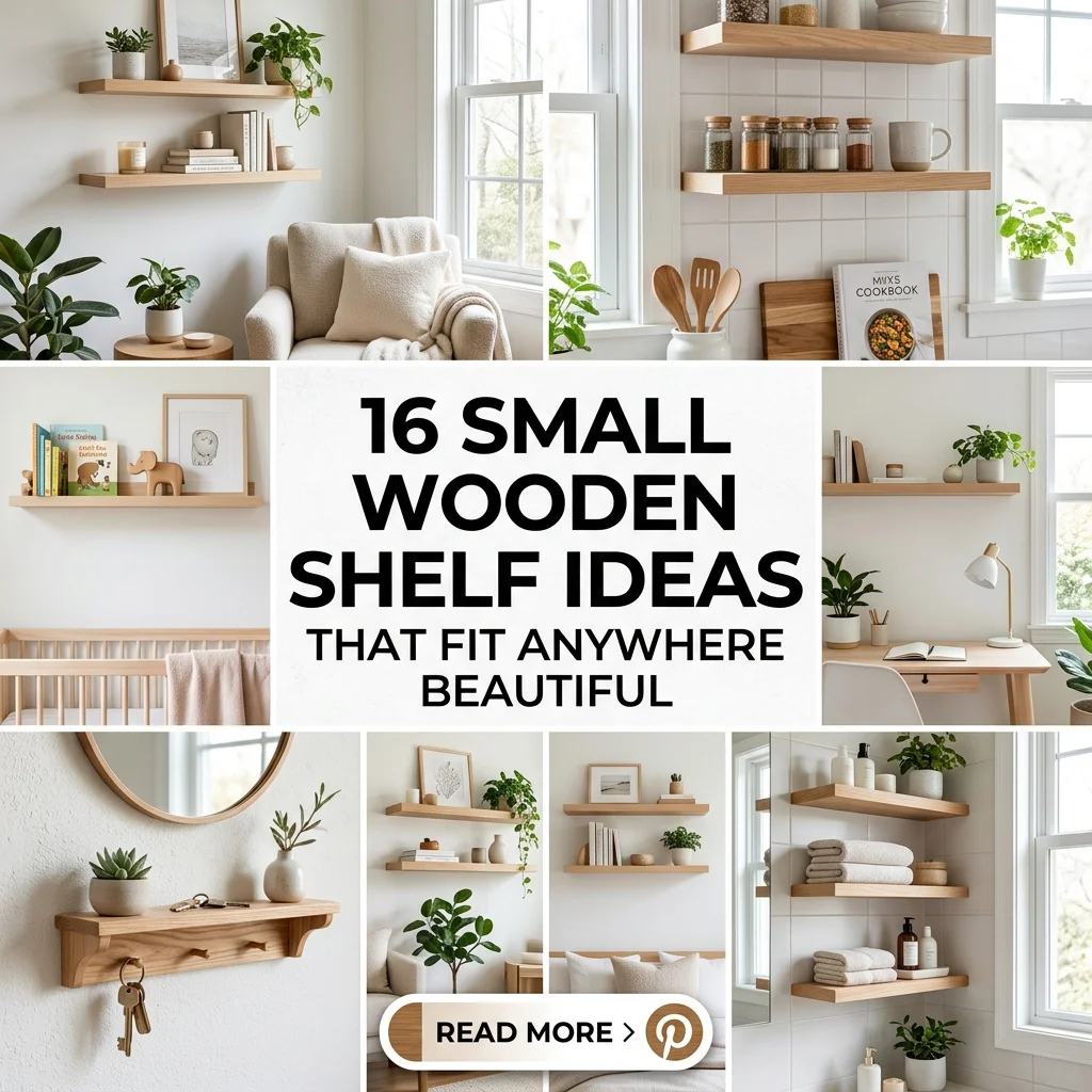 16 Small Wooden Shelf Ideas That Fit Anywhere Beautiful