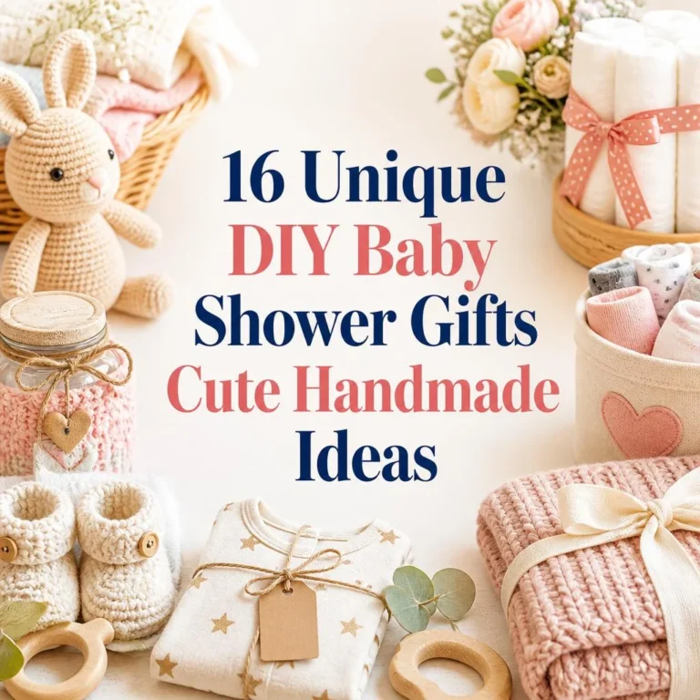 16 Unique DIY Baby Shower Gifts Cute Handmade Ideas