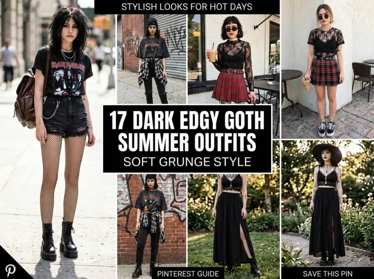 17 Dark Edgy Goth Summer Outfits Soft Grunge Style