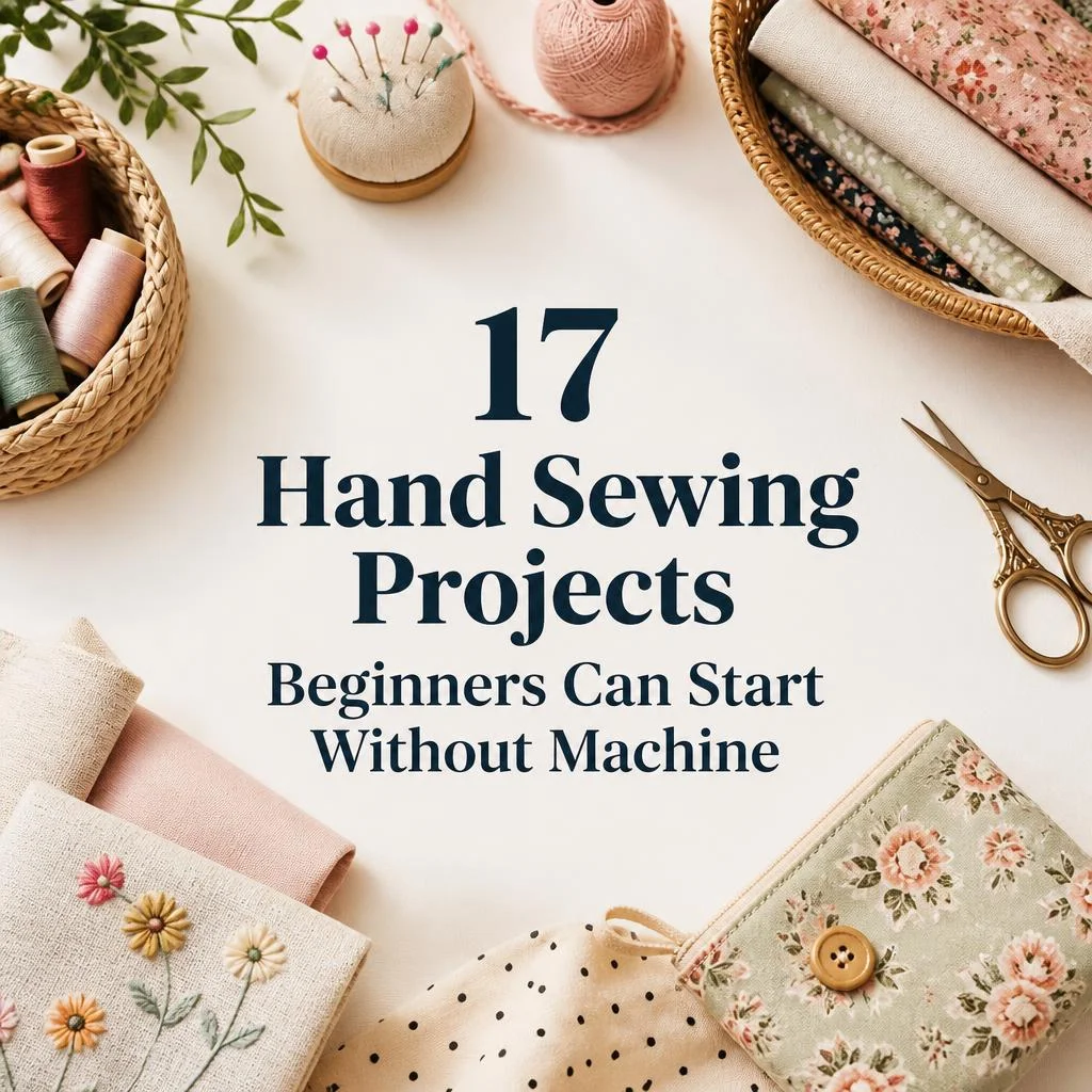 17 Hand Sewing Projects Beginners Can Start Without Machine