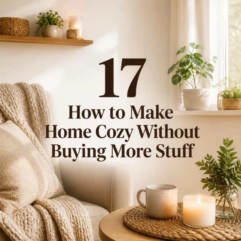 17 How to Make Home Cozy Without Buying More Stuff