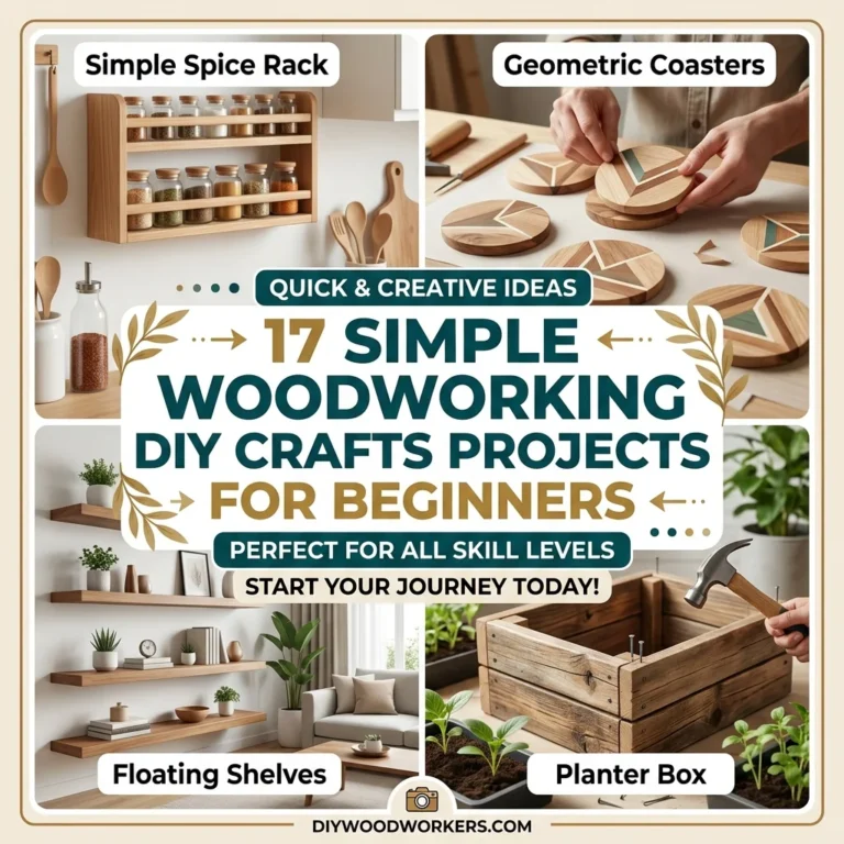 17 Simple Woodworking DIY Crafts Projects for Beginners