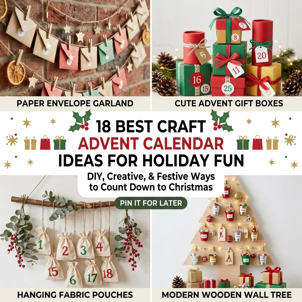 18 Best Craft Advent Calendar Ideas for Holiday Fun