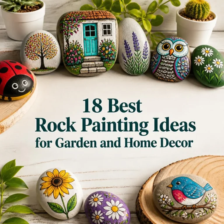 18 Best Rock Painting Ideas for Garden and Home Decor