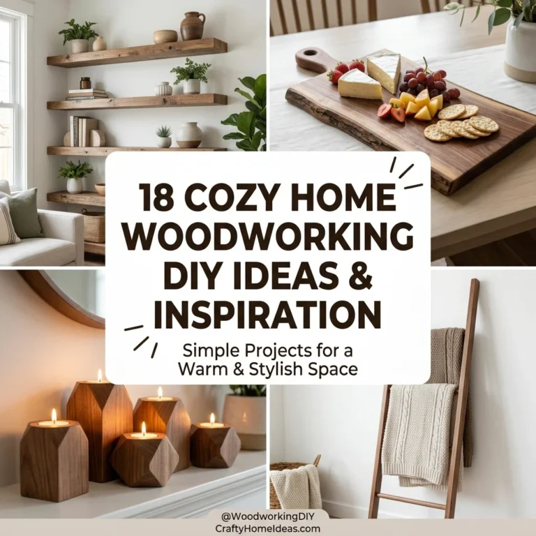 18 Cozy Home Woodworking DIY Crafts Ideas Inspiration