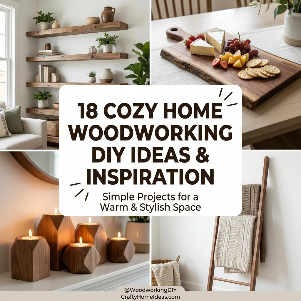 18 Cozy Home Woodworking DIY Crafts Ideas Inspiration