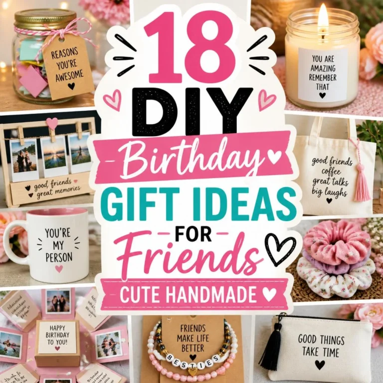 18 DIY Birthday Gift Ideas for Friends Cute Handmade