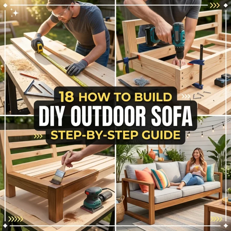 18 How to Build DIY Outdoor Sofa Step by Step Guide