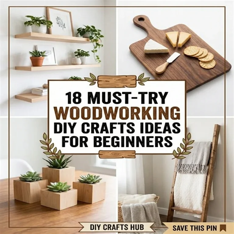 18 Must Try Woodworking DIY Crafts Ideas for Beginners