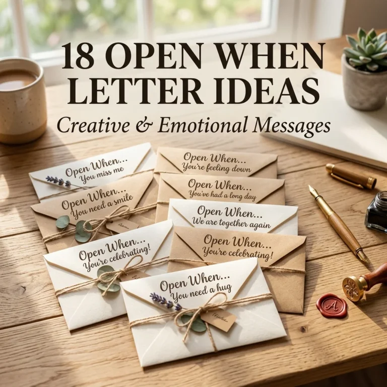 18 Open When Letter Ideas Creative Emotional Messages