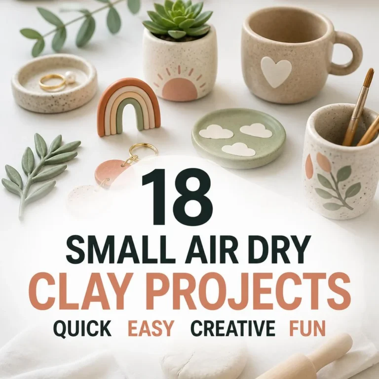 18 Small Air Dry Clay Projects Quick Easy Creative Fun