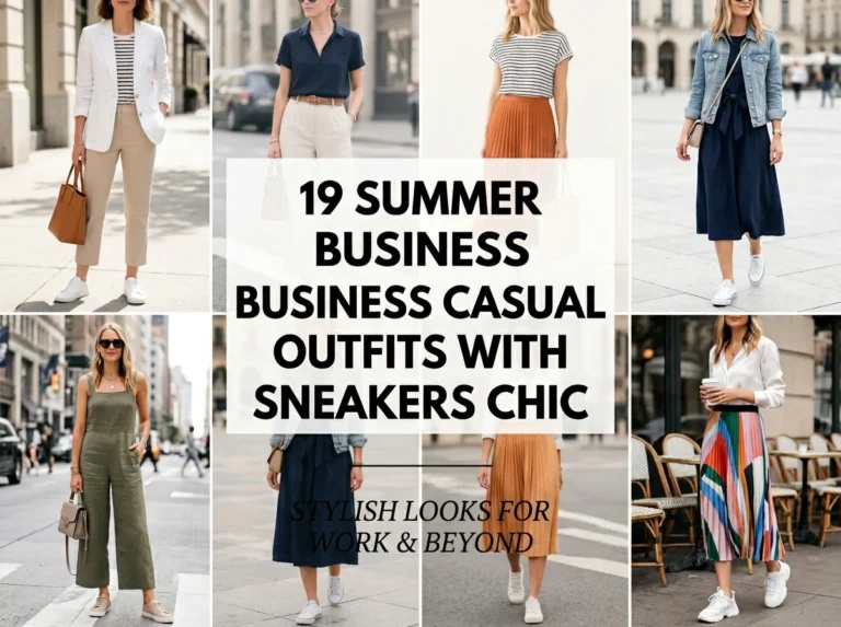 19 Summer Business Casual Outfits With Sneakers Chic