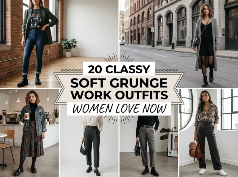 20 Classy Soft Grunge Work Outfits Women Love Now