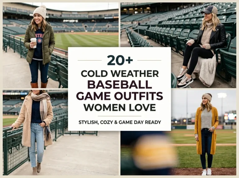20 Cold Weather Baseball Game Outfits Women Love