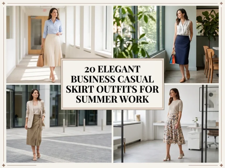 20 Elegant Business Casual Skirt Outfit Summer Work