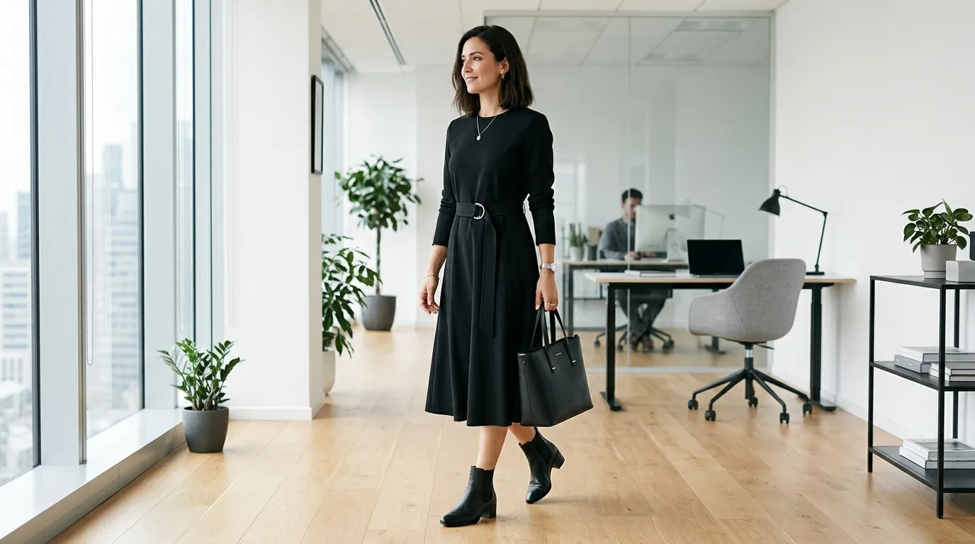 Belted Midi Dress