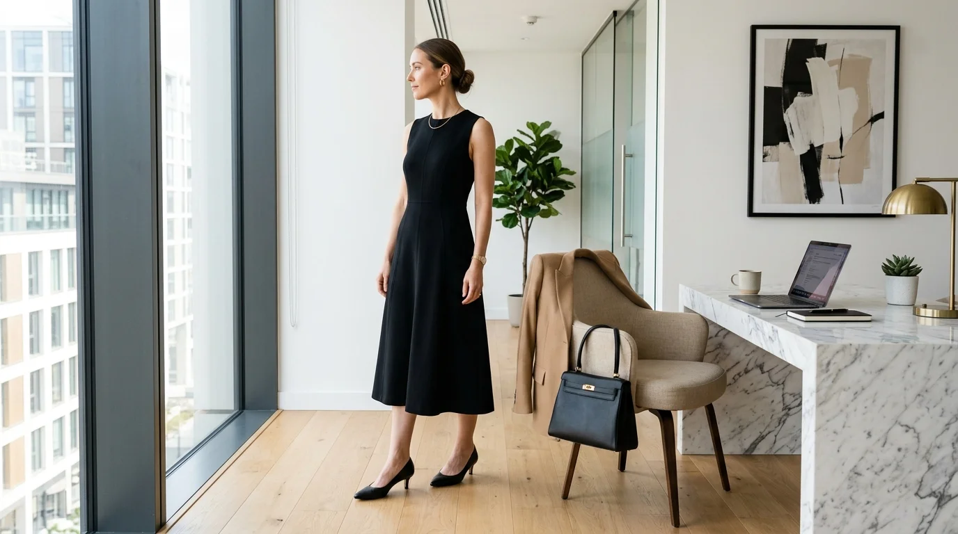 Black Sleeveless Midi