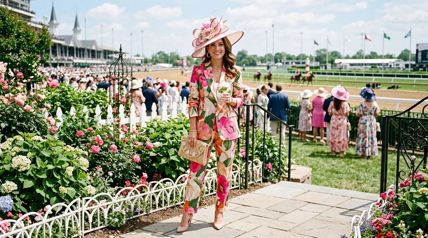 Bold Floral Suit