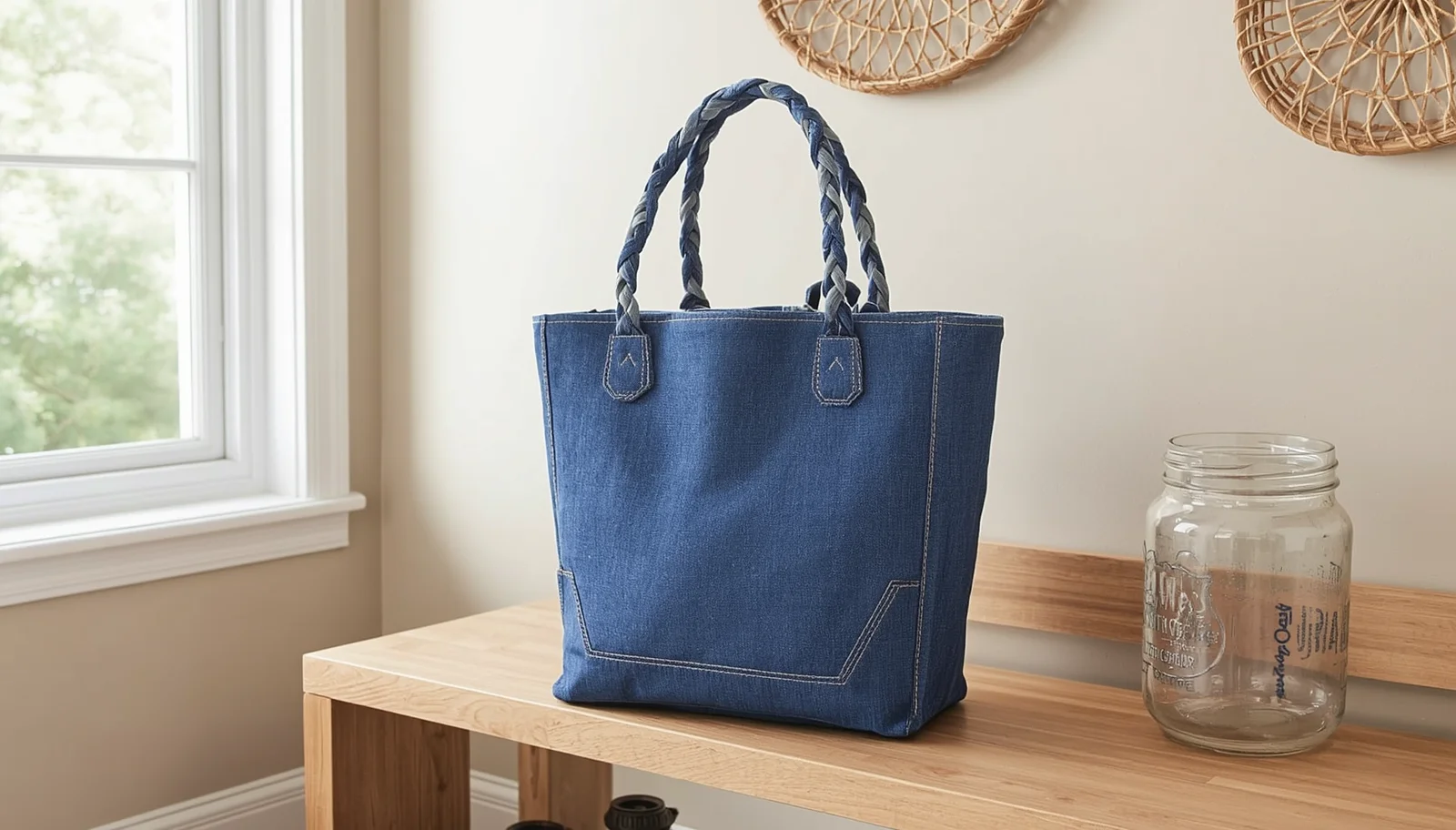 Braided Handle Tote