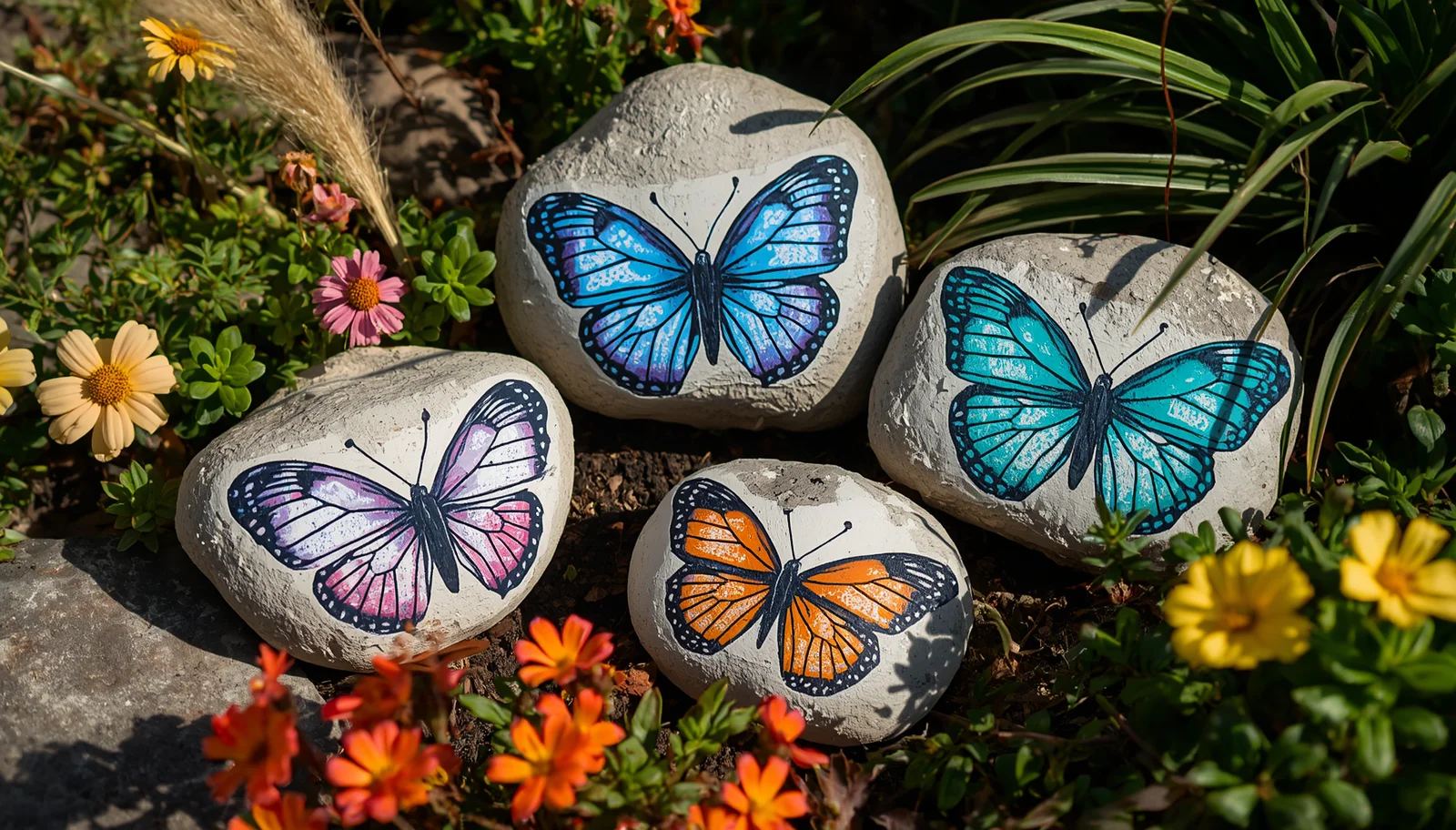 Butterfly Garden Stones