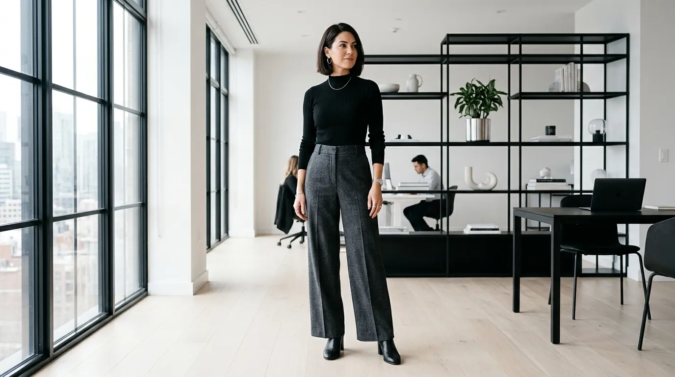 Charcoal Wide Legs
