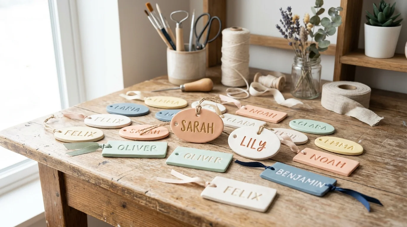 Clay Name Tags