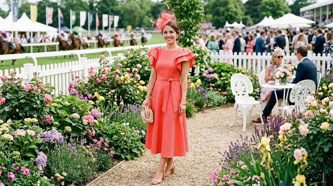 Coral Statement Dress