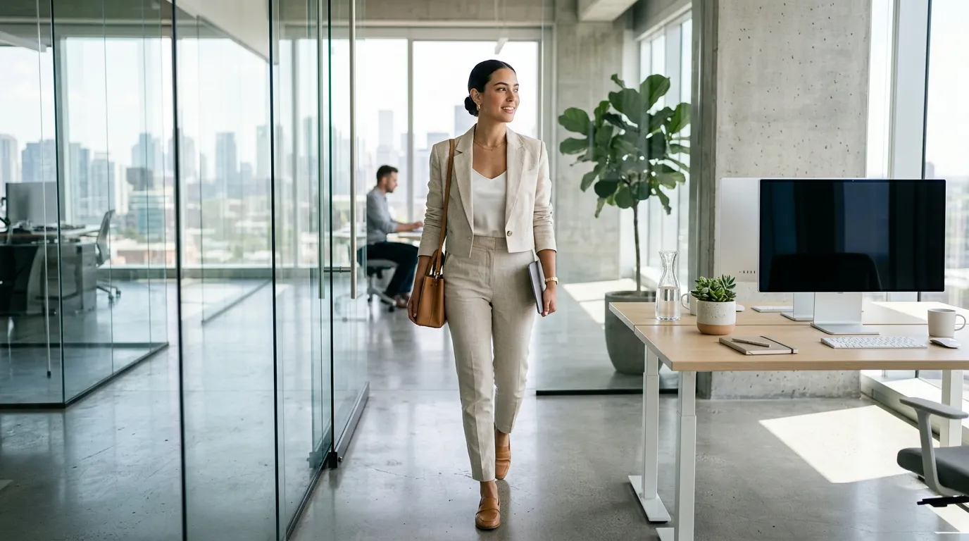 Cropped Blazer Pants