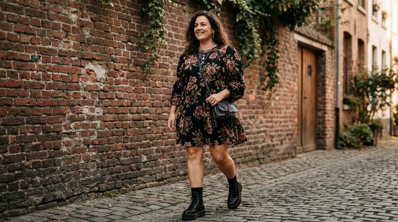 Dark Floral Contrast