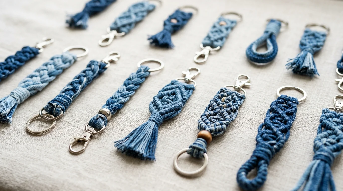 Denim Key Holders