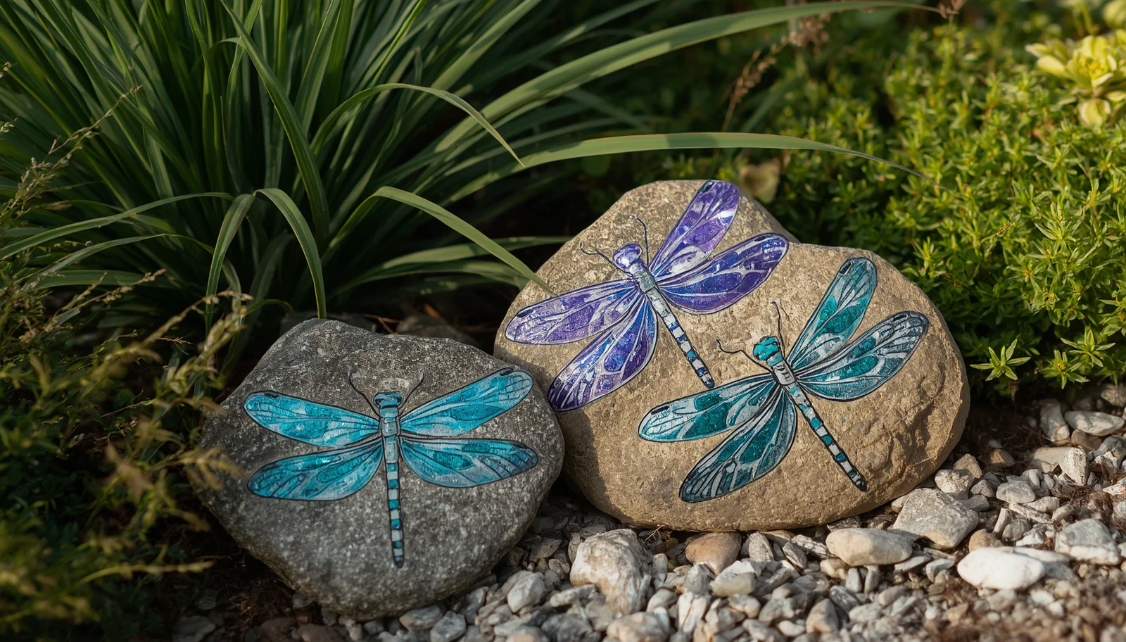Dragonfly Art Rocks