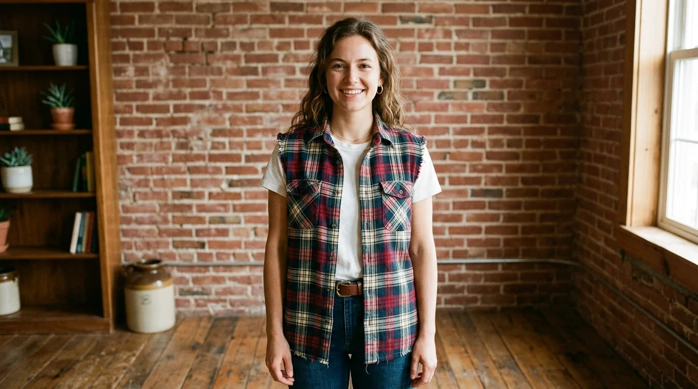 Flannel Shirt Vest
