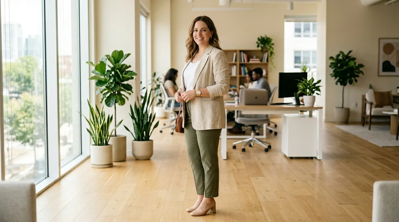 Linen Blazer Layers