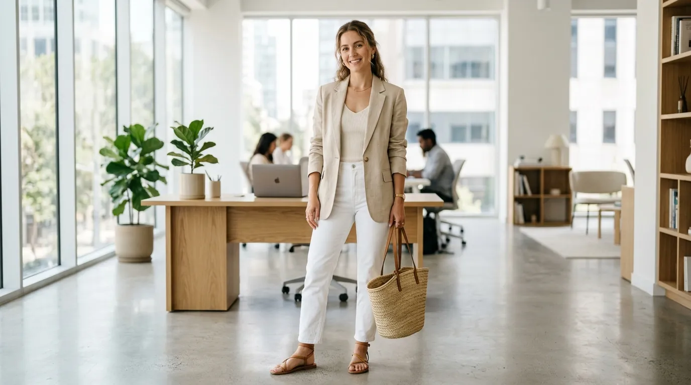 Linen Blazer Layers
