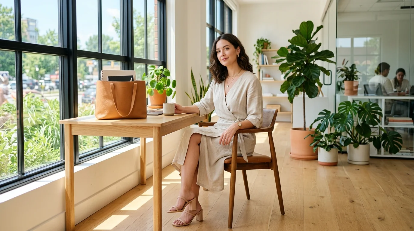Linen Wrap Dress