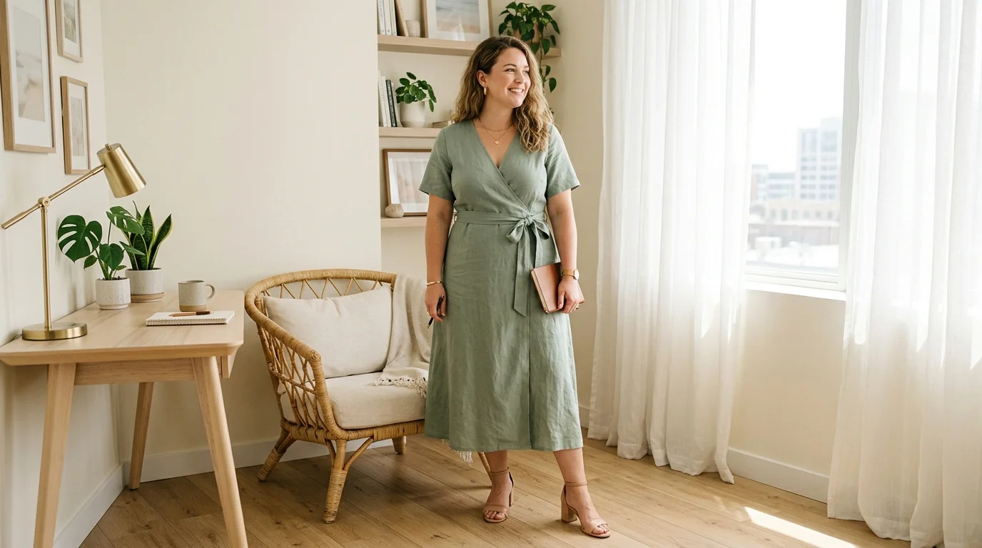 Midi Wrap Dress