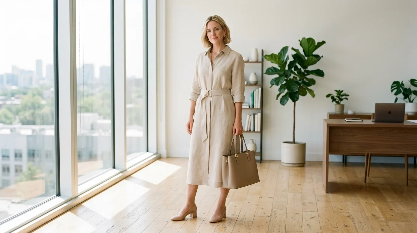Minimal Shirt Dress
