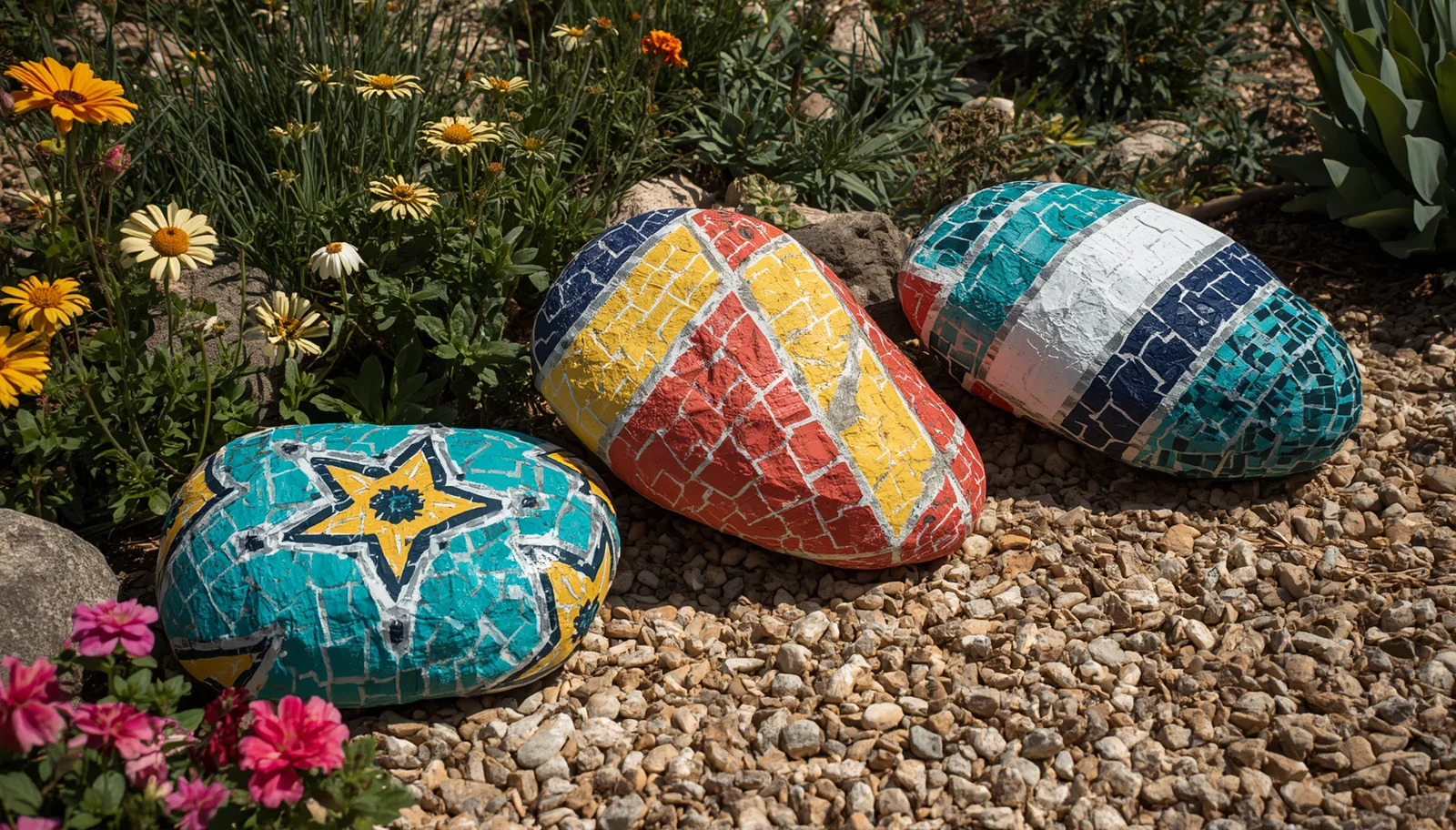 Mosaic Pattern Rocks