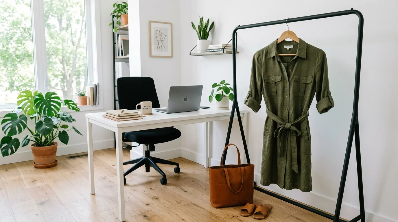 Olive Utility Dress