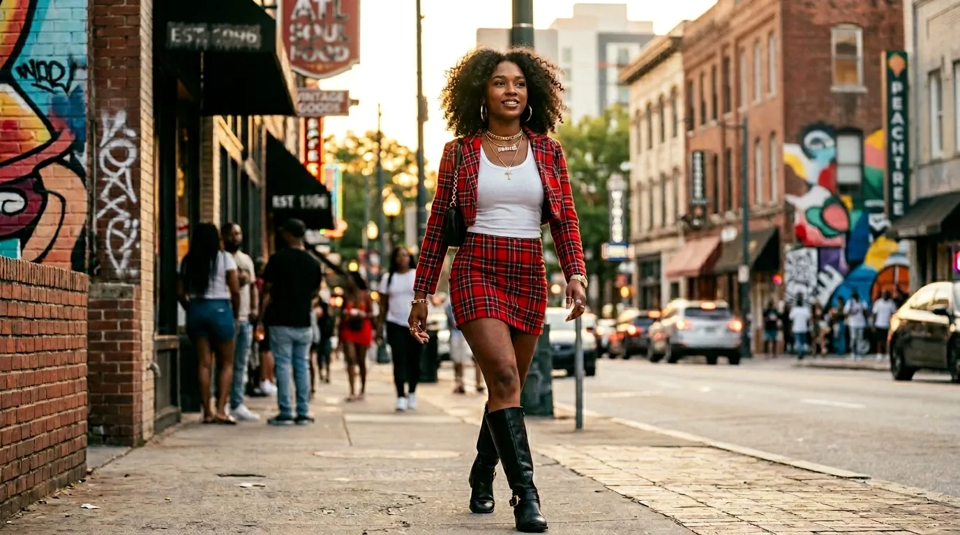 Plaid Mini Set