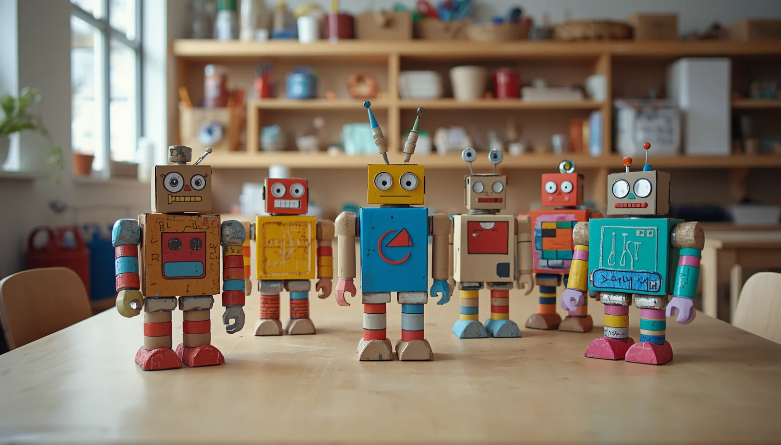 Recycled Robot Designs