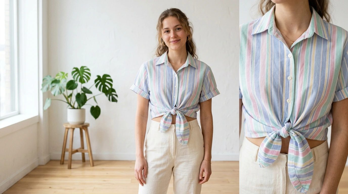 Shirt Sleeve Tie Top
