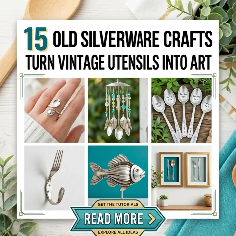 15 Old Silverware Crafts Turn Vintage Utensils Into Art