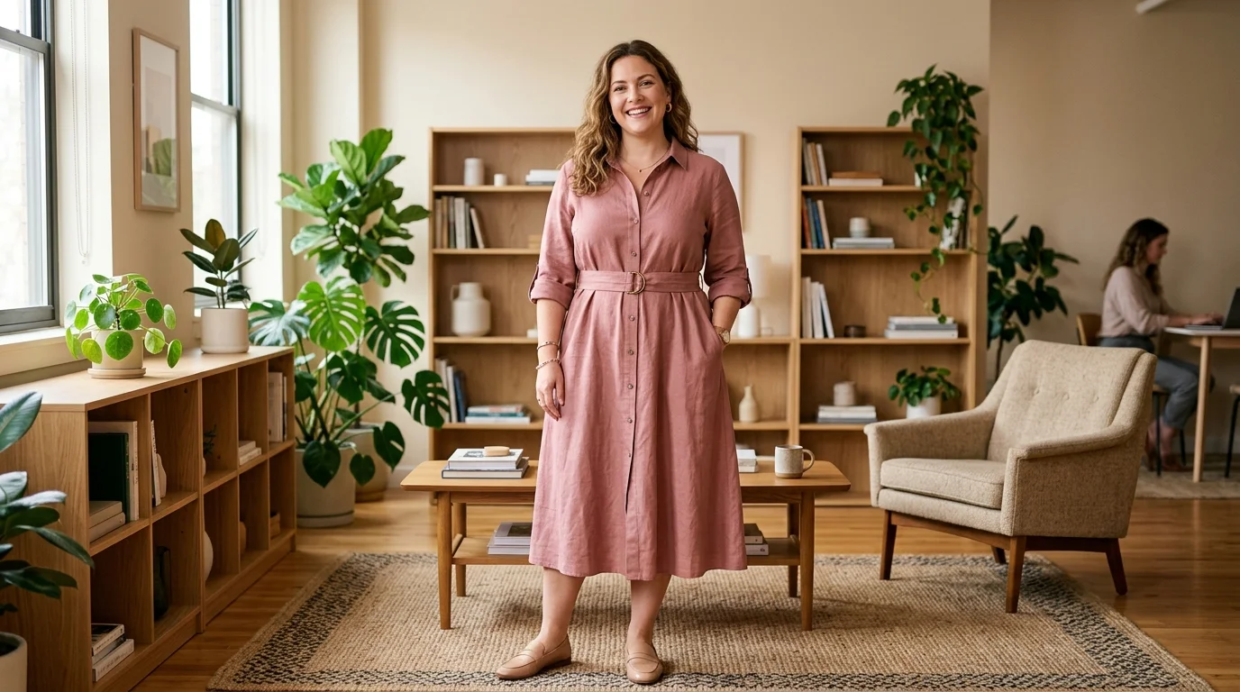 Soft Belted Dress