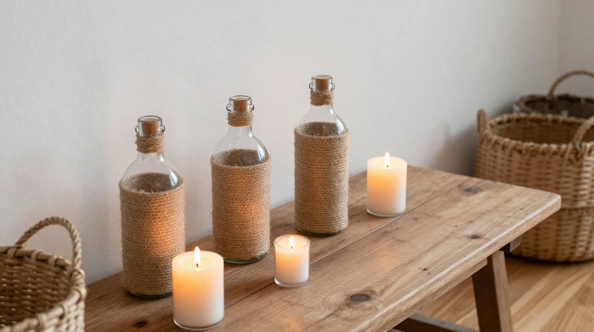 Twine Wrapped Bottles