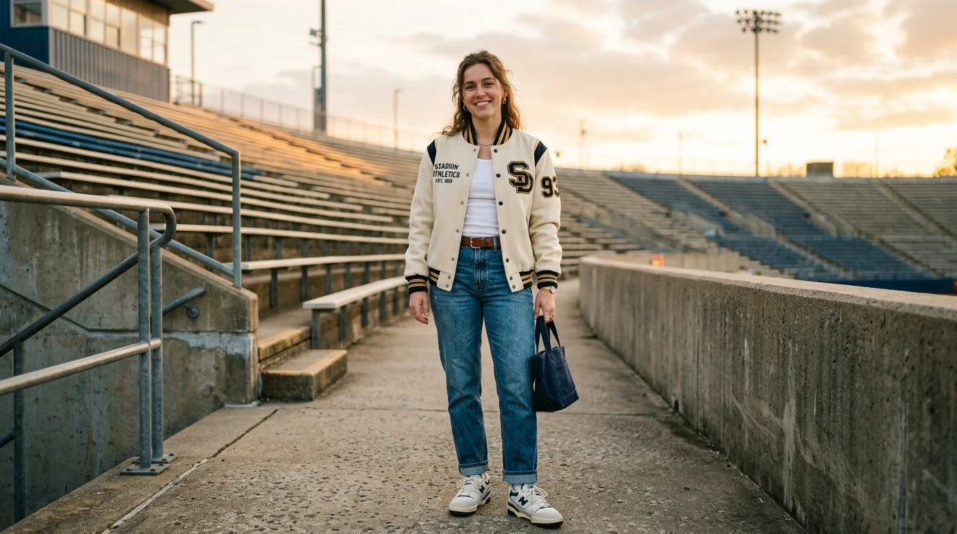 Varsity Jacket Look