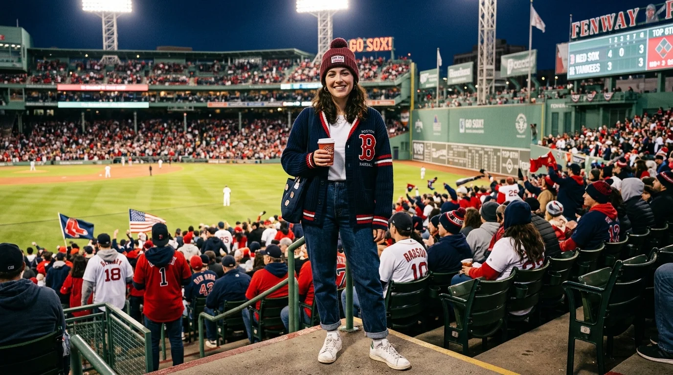 Varsity Sweater Look
