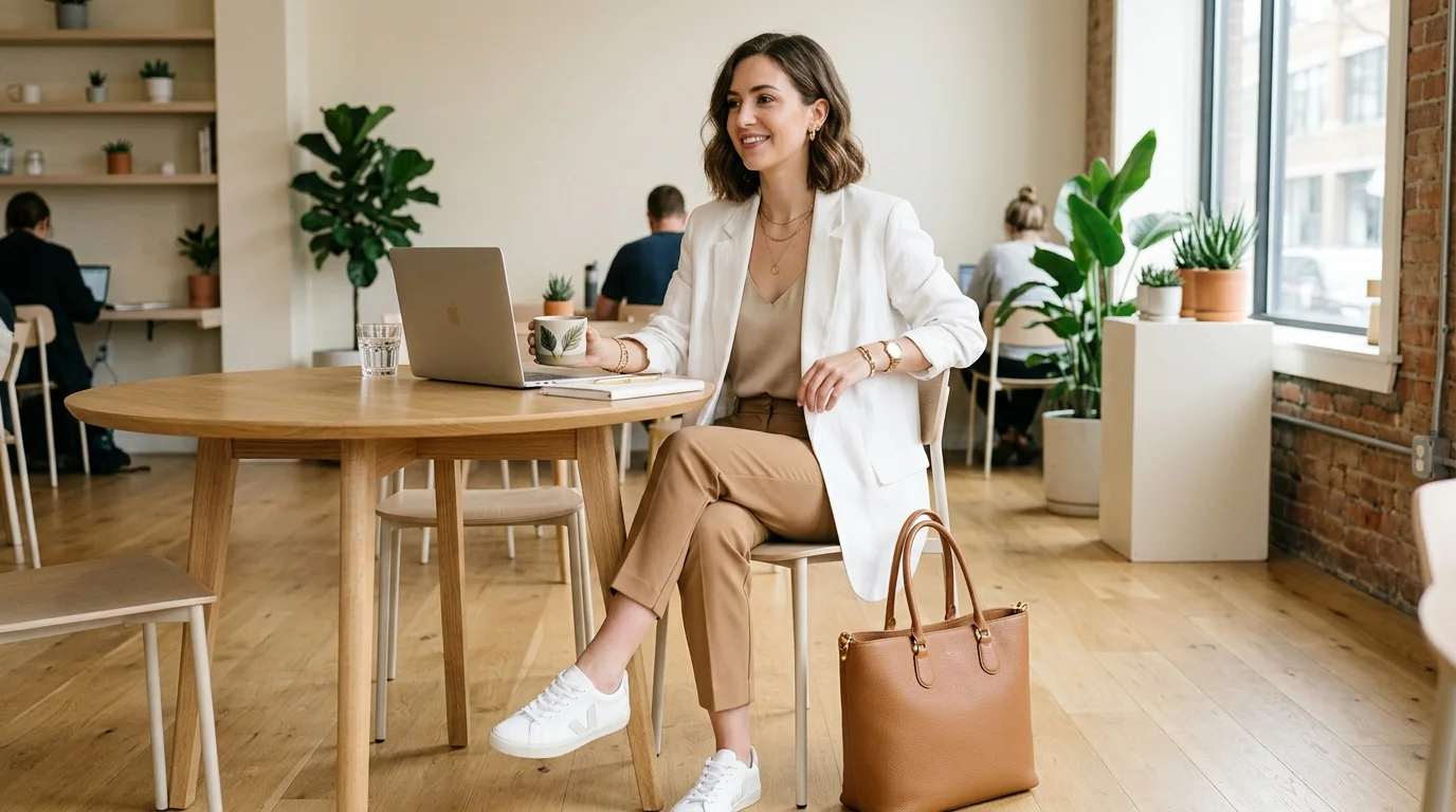 White Blazer Layers